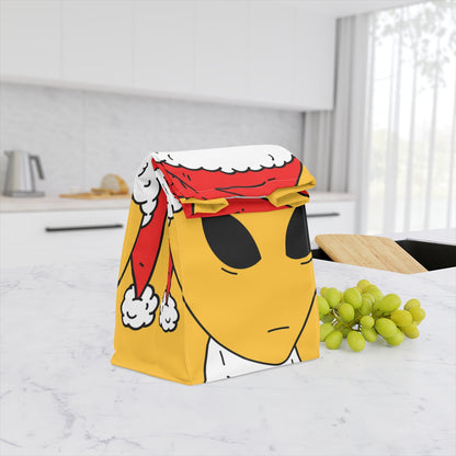 Alien Christmas Santa Space Character Holiday Winter Season Polyester Lunch Bag