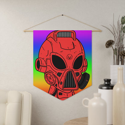 LOL Rainbow Armored Red Future Alien Cyborg Machine Visitor Pennant