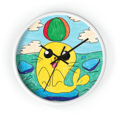 Seal Trick Marine Ocean Animal Sea Creature Wall clock