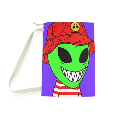 Alien Character Cartoon Big Smile Laundry Bag