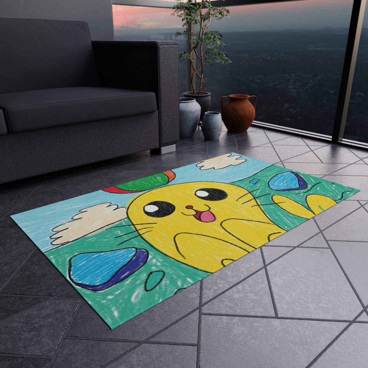 Seal Trick Marine Ocean Animal Sea Creature Outdoor Rug