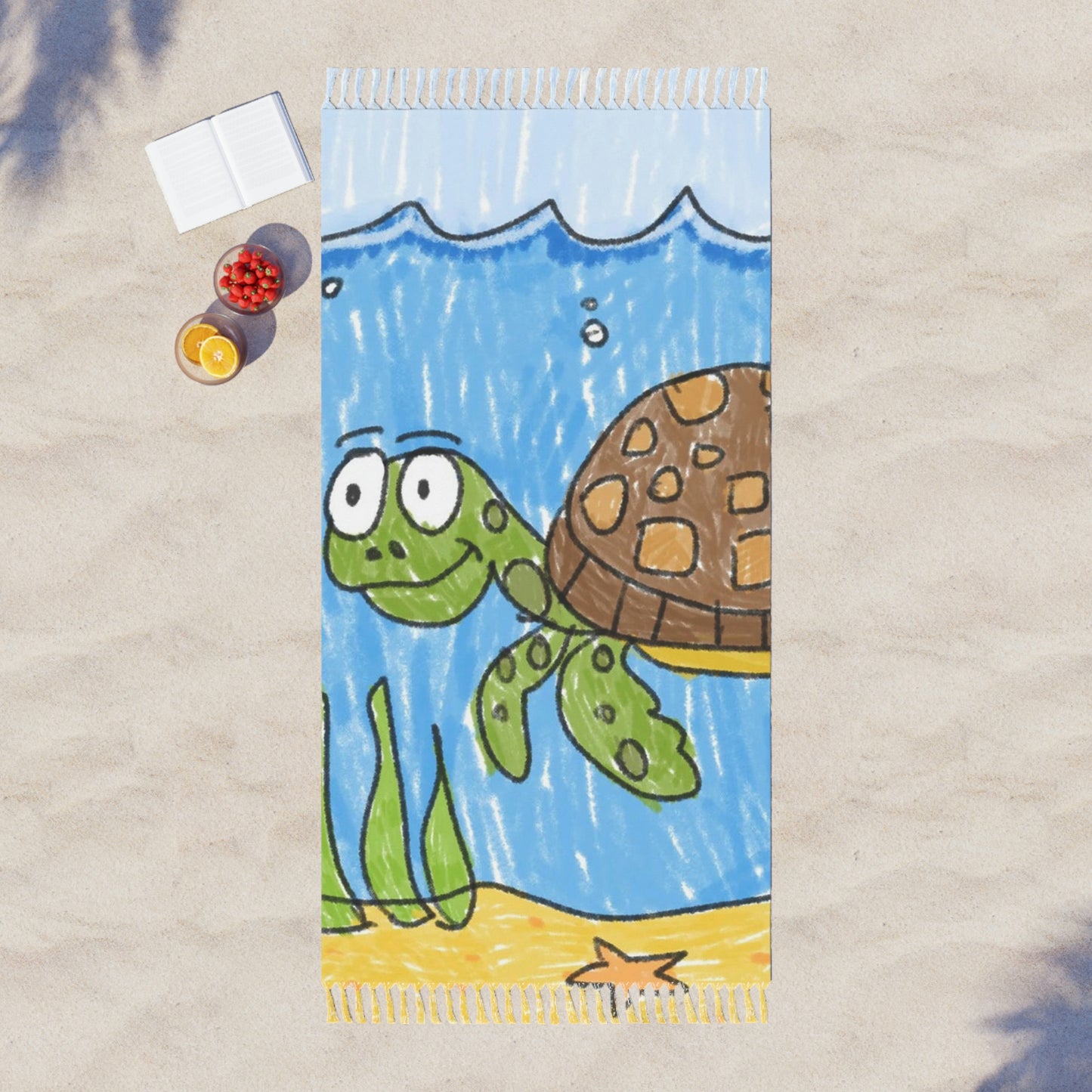 Sea Turtle Beach Sand Ocean Boho Beach Cloth