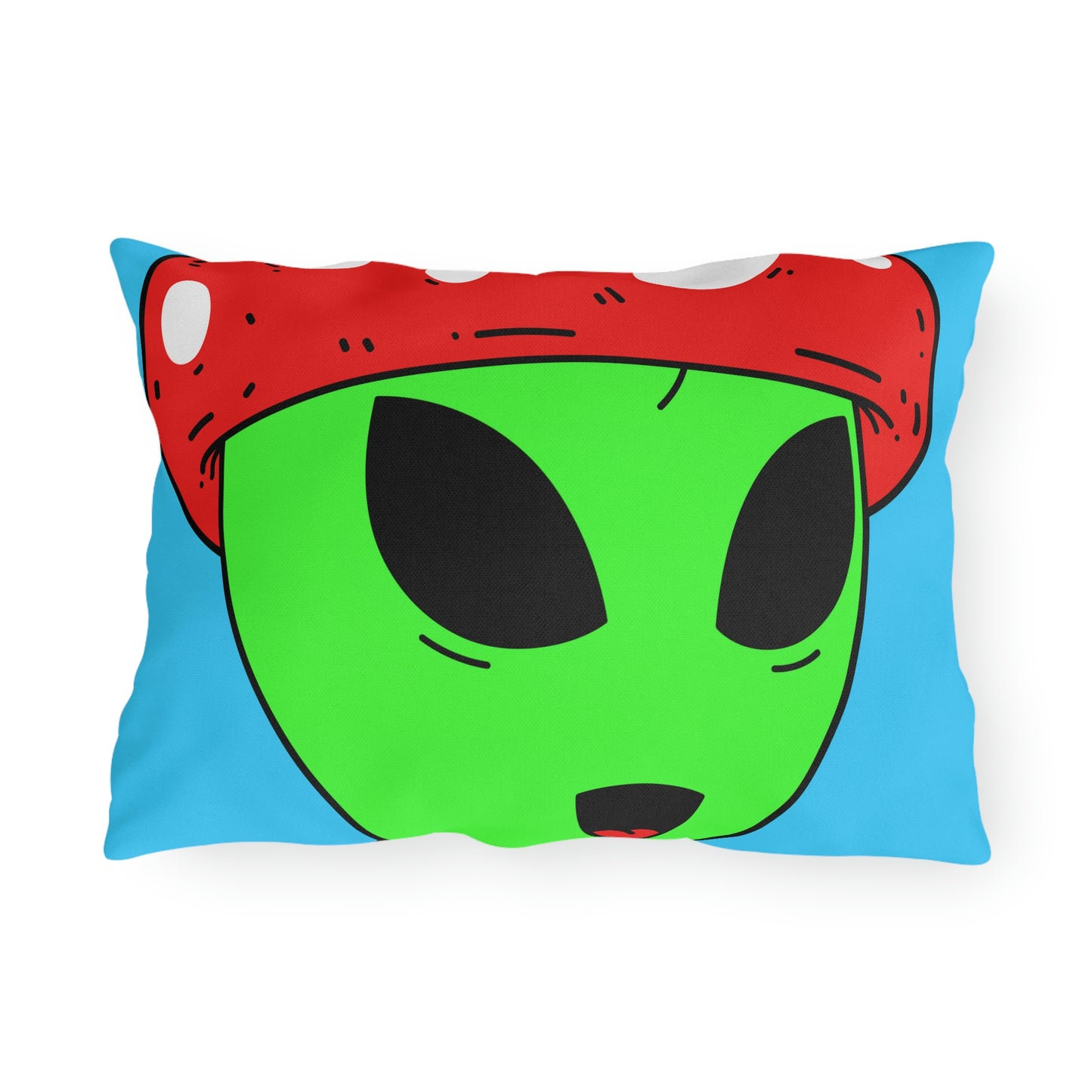 Healthy Sport Jersey Mushroom Alien Outdoor Pillows