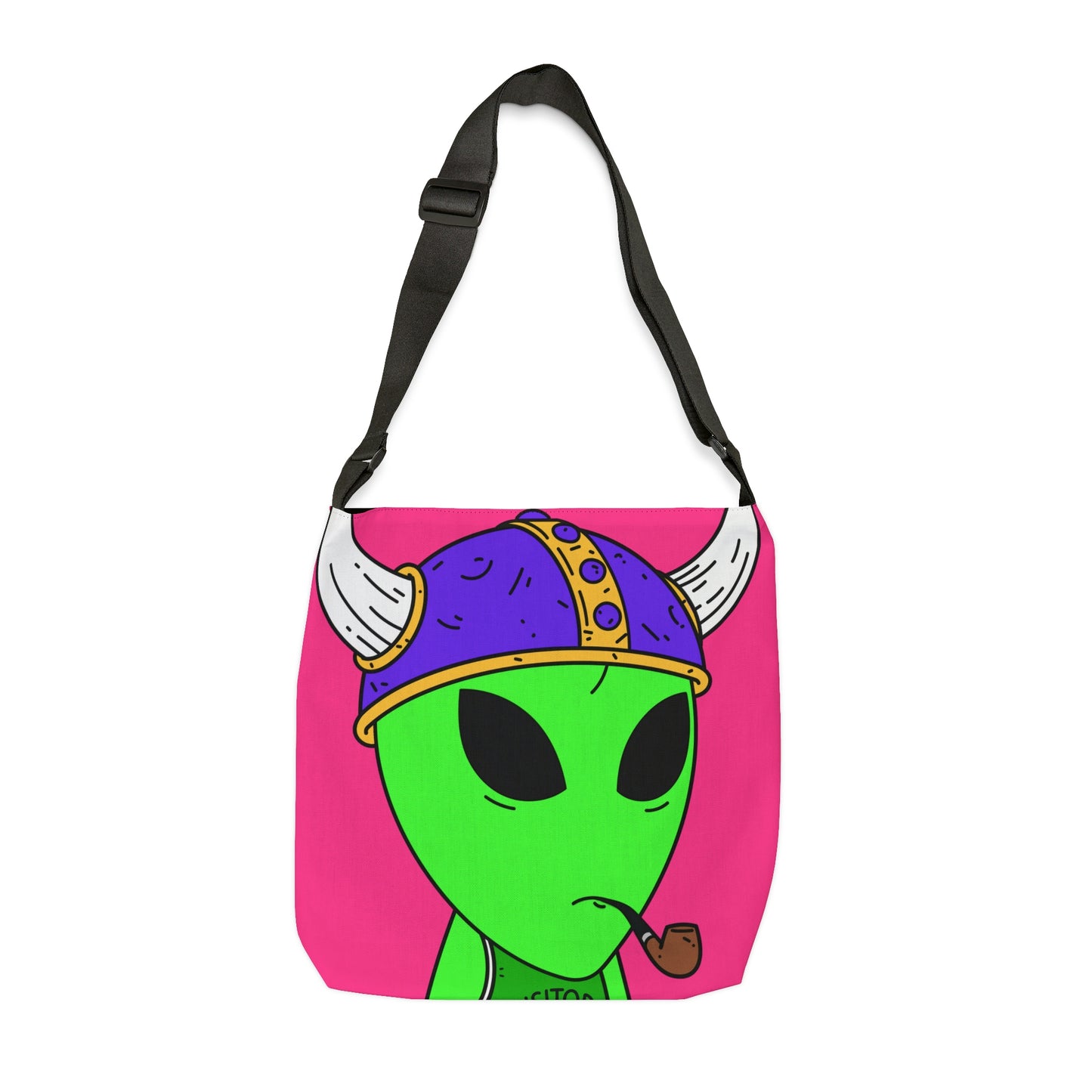 Viking Pipe Visitor Alien Adjustable Tote Bag (AOP)