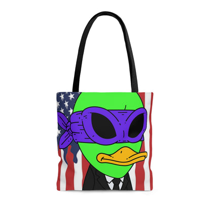 The Visitor 751 USA Flag AOP Tote Bag