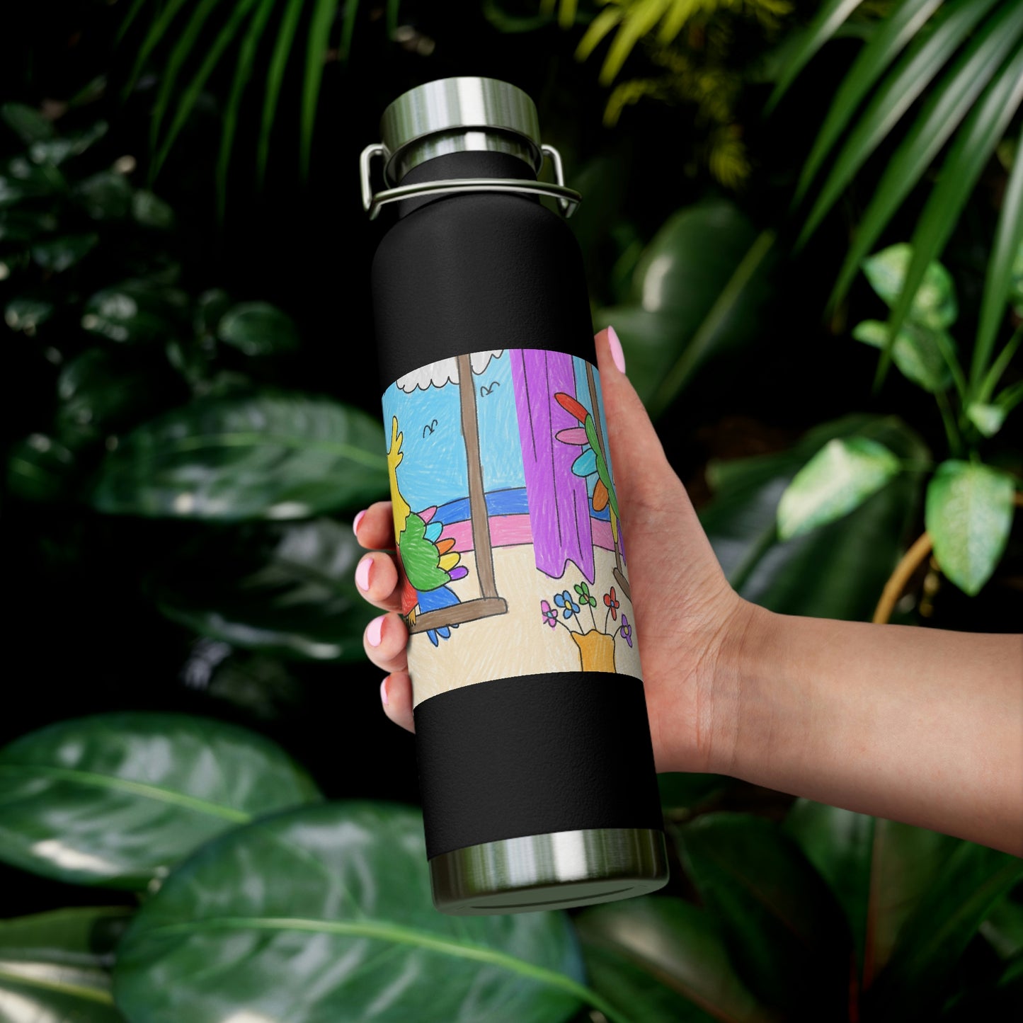 Animal Lover Parrot Perfect Gift for Parrot Owners Copper Vacuum Insulated Bottle, 22oz