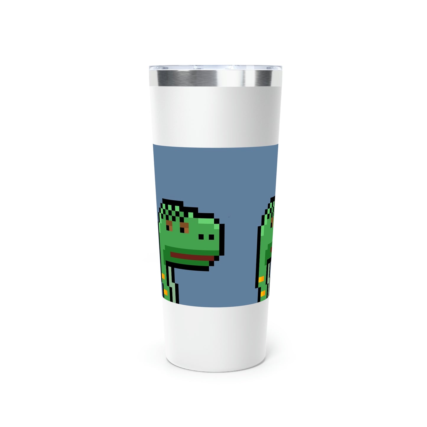 Dinosaur Dino Pixel Copper Vacuum Insulated Tumbler, 22oz