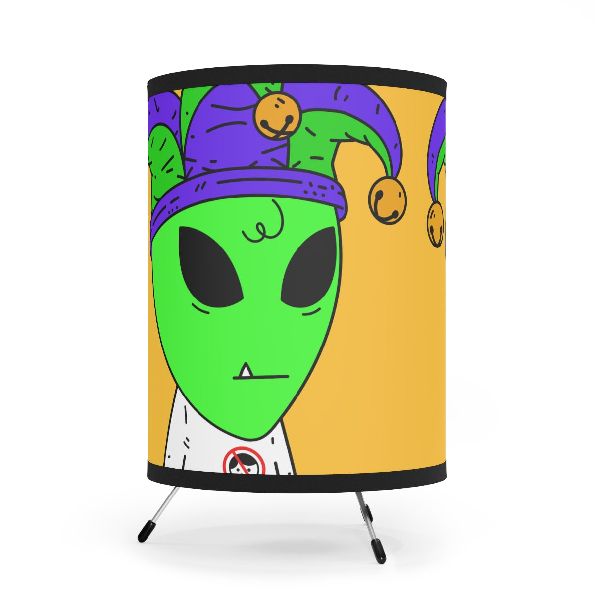 Jester Alien Joker Tripod Lamp with High-Res Printed Shade, US\CA plug