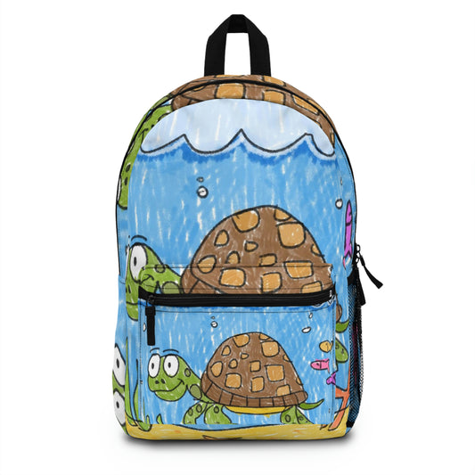 Sea Turtle Beach Sand Ocean Backpack