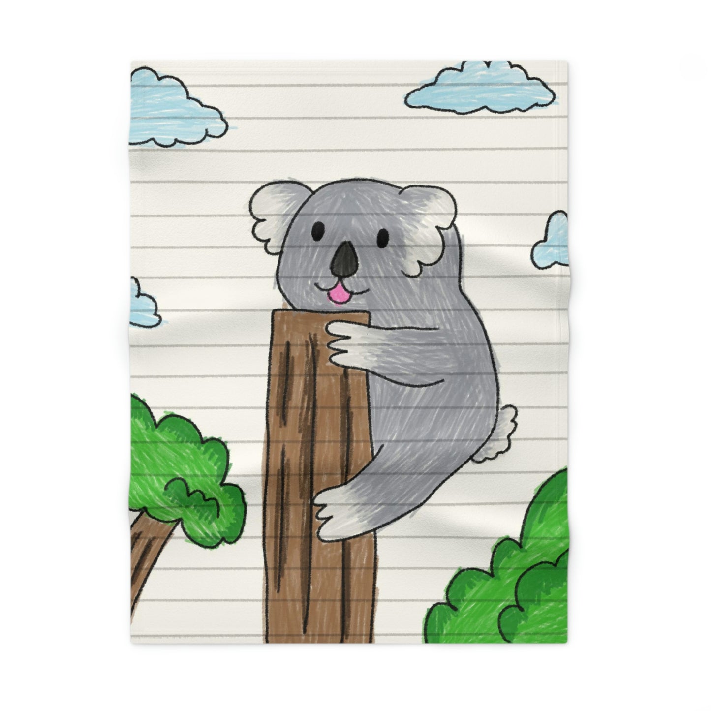 Koala Bear Animal Tree Climber Soft Fleece Baby Blanket