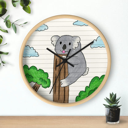 Koala Bear Animal Tree Climber Wall clock