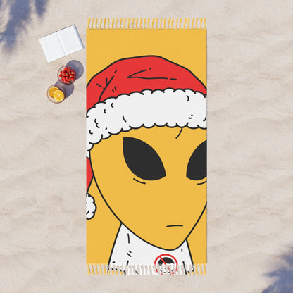 Alien Christmas Santa Space Character Holiday Winter Season Boho Beach Cloth