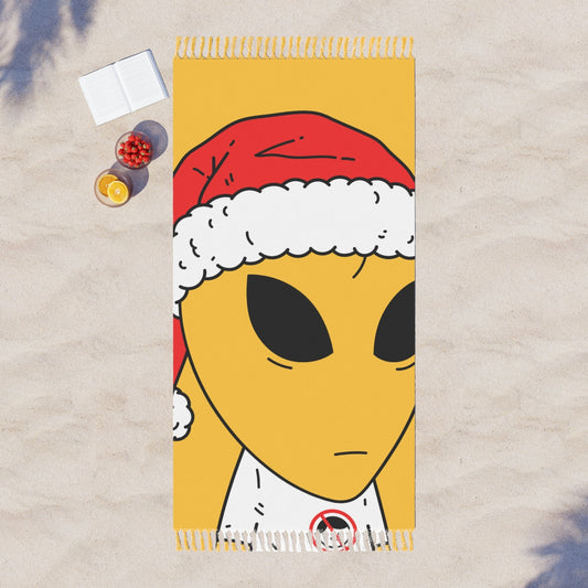 Extraterrestre Navidad Santa Espacio Personaje Vacaciones Invierno Temporada Boho Playa Paño