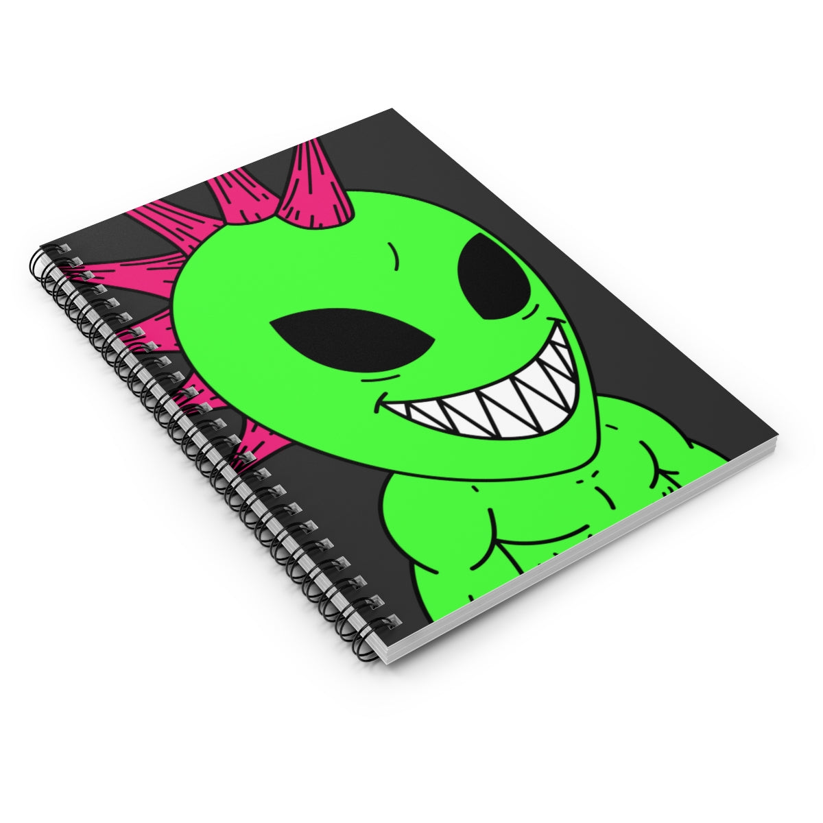 Alien Strength Workout Health Stud Spiral Notebook - Ruled Line