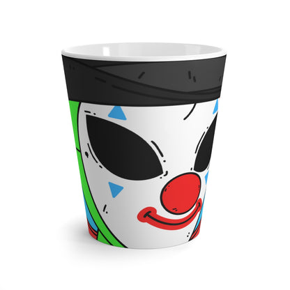 Alien Posse Clown Cartoon Visitor Latte Mug