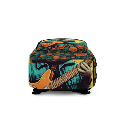 Hedgehog Rock Star Classic Animal Guitarist Graphic Backpack