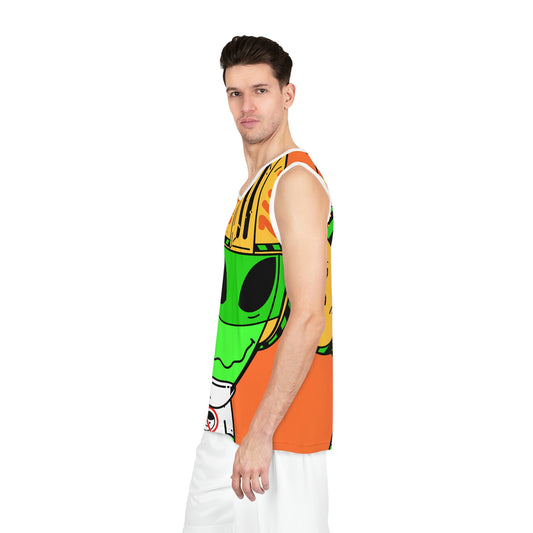 Camiseta deportiva de baloncesto Alien Green (AOP) 