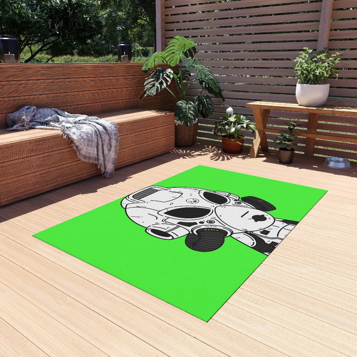 The LOL Visitor Outdoor Rug