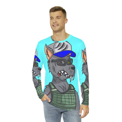 Army Wolve Wolf Men's Long Sleeve AOP Shirt