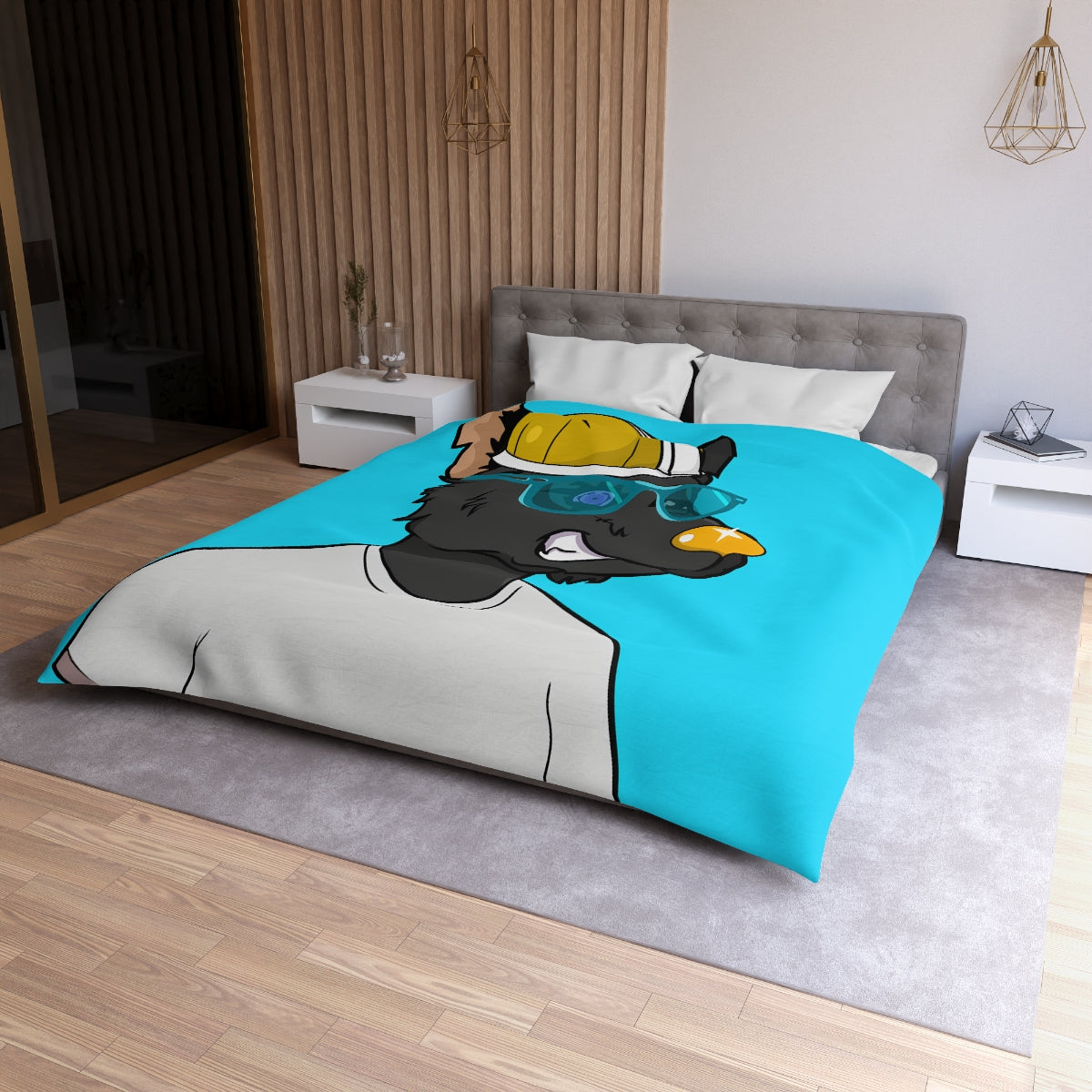 Gold Standard Wolf Cyborg Wolve Microfiber Duvet Cover