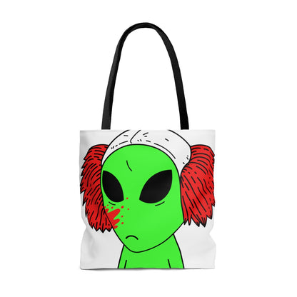 Alien Triste Payaso Visitante AOP Bolsa de tela 