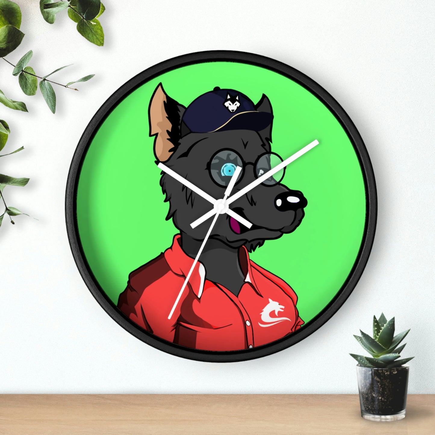 Coach Sport Athletic Wolf Wall clock