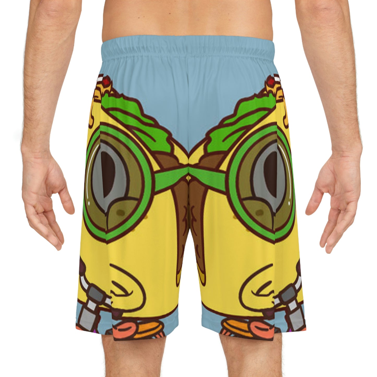 Bike Ride Scooter Taco Basketball Shorts