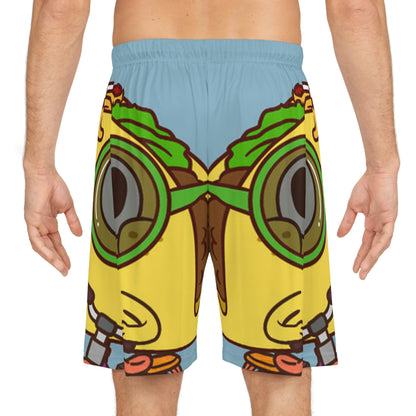 Bike Ride Scooter Taco Basketball Shorts