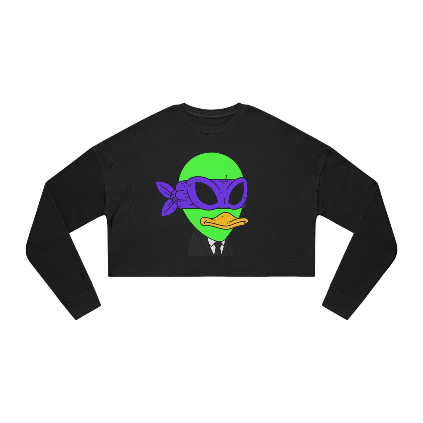 Alien Visitor 751 Women's Cropped Sweatshirt