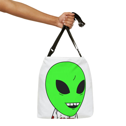 Alien Green Sporty Adjustable Tote Bag (AOP)