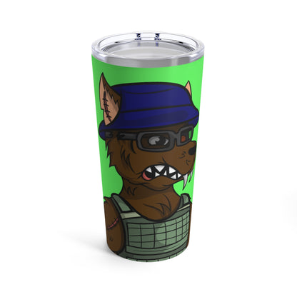 Vaso de lobo Cyborg del ejército militar, 20 oz