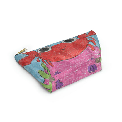 Lobster Crab Graphic Sea Lovers Accessory Pouch w T-bottom