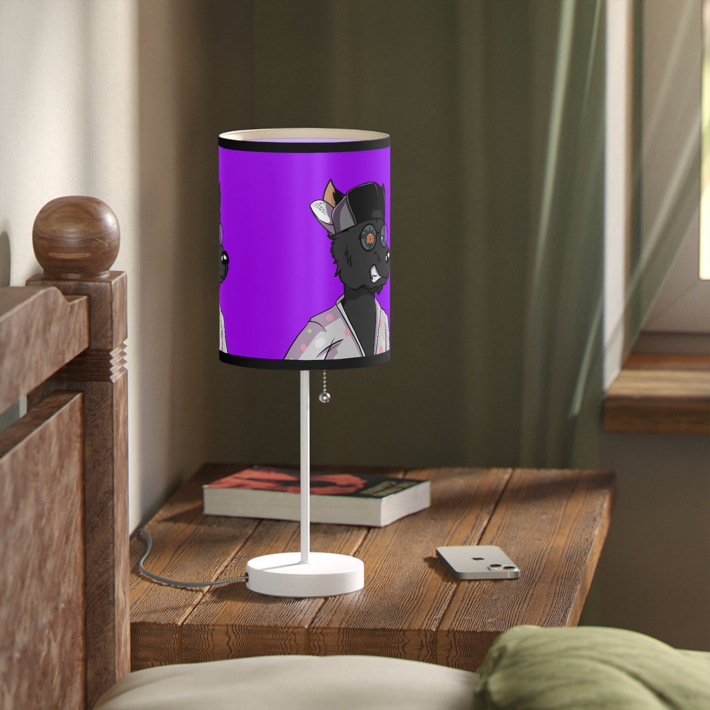 Werewolve Robe Relax Fit Wolf Cyborg Lamp on a Stand, US|CA plug