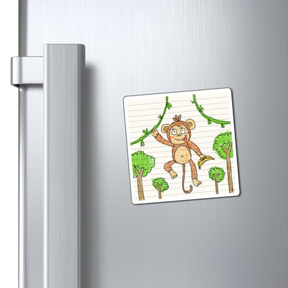 Graphic Monkey - Fun Zoo Clothing for Ape Lovers Magnets