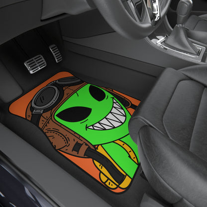 Space Force Aviator Alien Visitor Car Mats (2x Front)