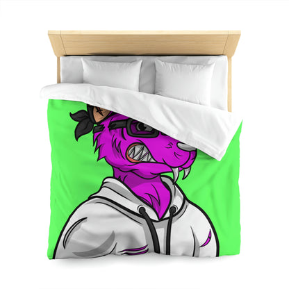 Purple Cyborg Werewolve Fitness Graphic Microfiber Duvet Cover