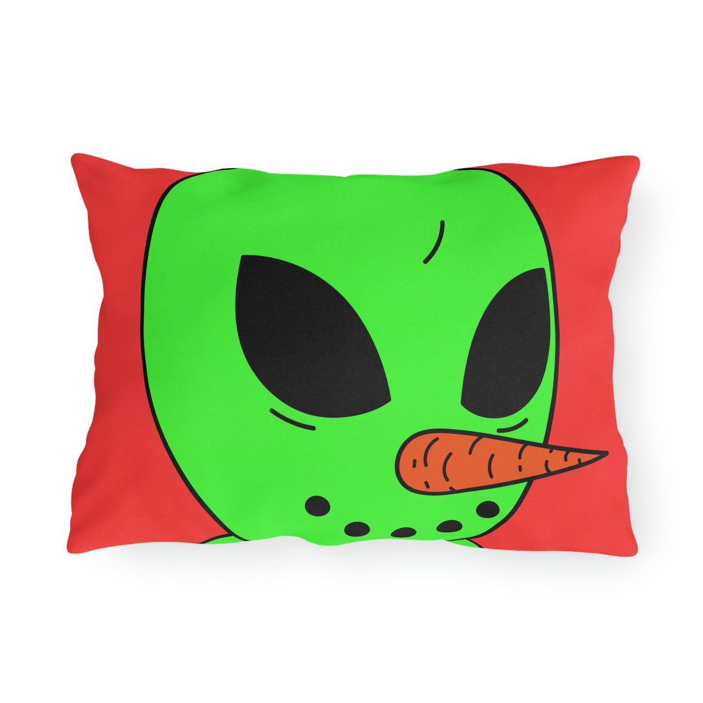 Veggie Visi Alien Vegetable Visitor Outdoor Pillows