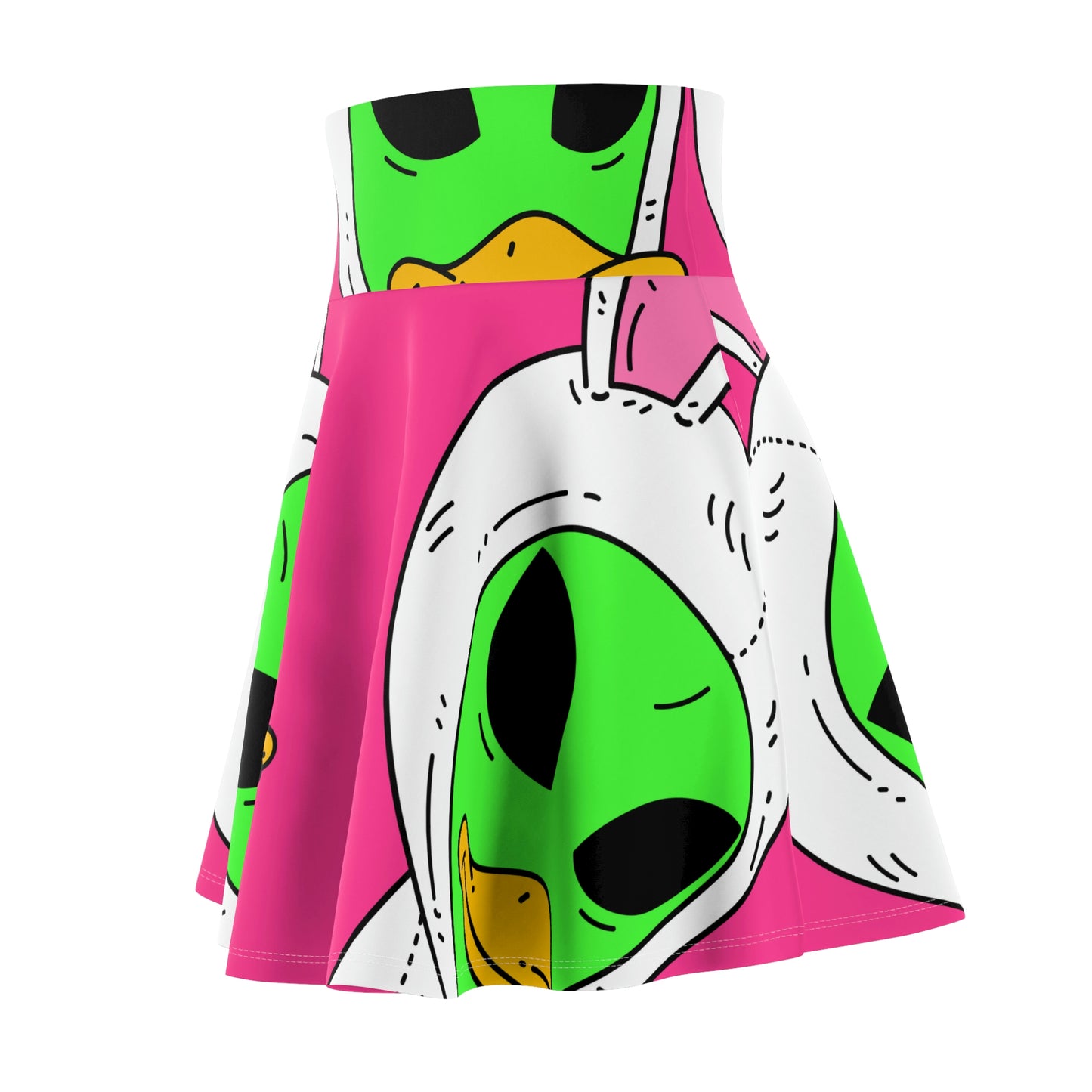 Duck Bunny Alien Women's Skater Skirt