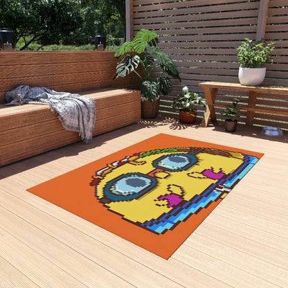 Swimming Floats Taco Character Swim Outdoor Rug