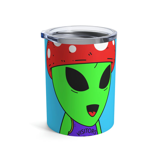 Healthy Sport Jersey Mushroom Alien Tumbler 10oz