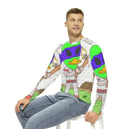 Baseball Sport Star Ninja Hero Visitor 751 Alien Men's Long Sleeve AOP Shirt