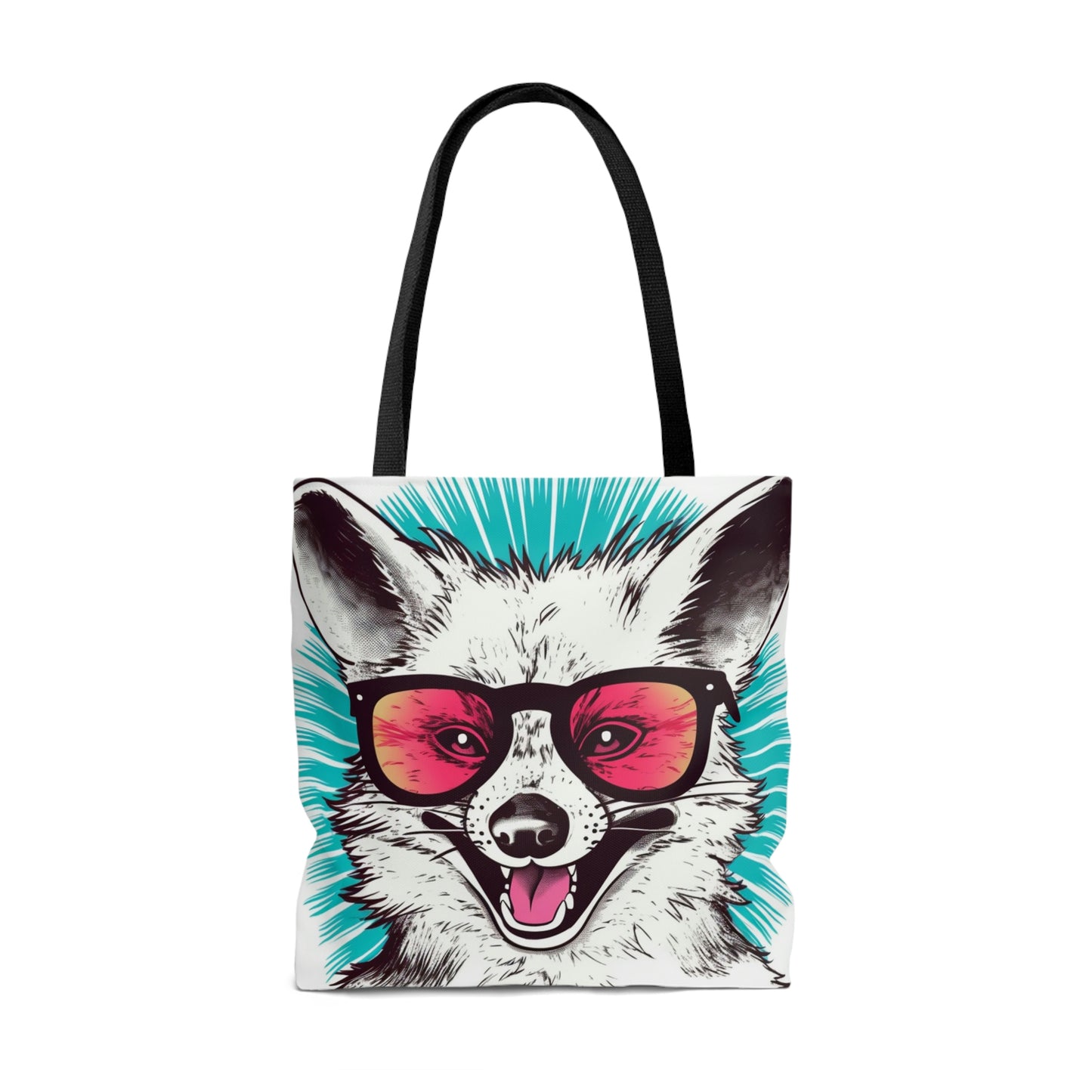 Happy Opossum Retro Cartoon Tote Bag (AOP)