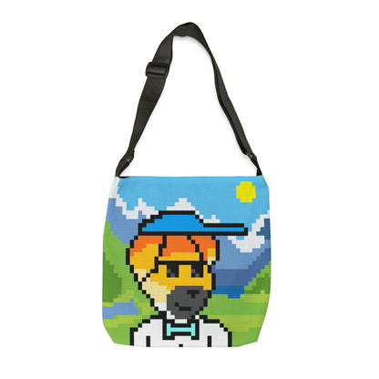 Dog Animal Pet Pixel Adjustable Tote Bag (AOP)