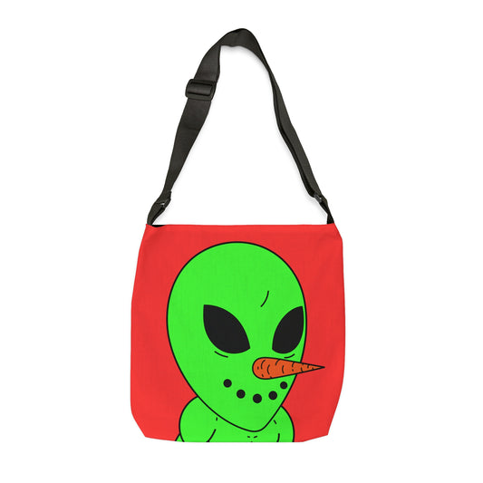 Veggie Visi Alien Vegetable Visitor Adjustable Tote Bag (AOP)