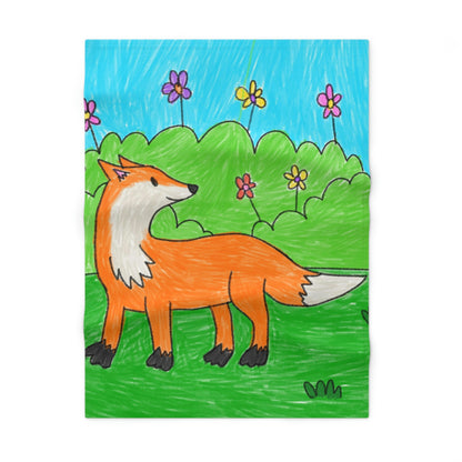 Fox Woodland Animal Foxy Soft Fleece Baby Blanket