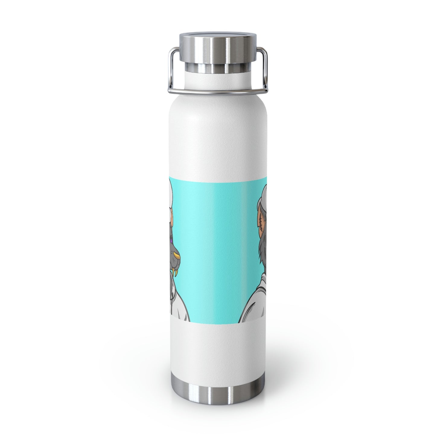 Chief Chef Cook Wolf Werewolve Cyborg Copper Vacuum Insulated Bottle, 22oz