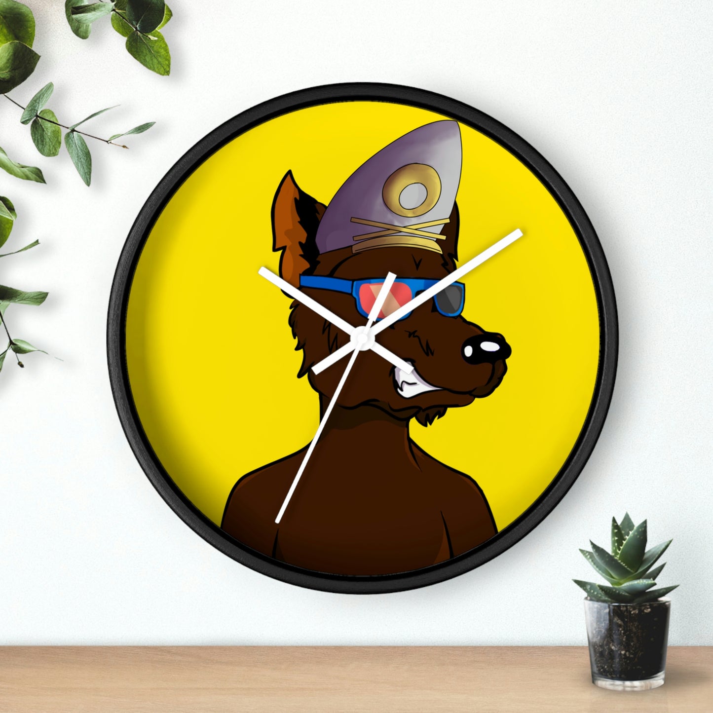 Ship Captain Wolve Wall clock