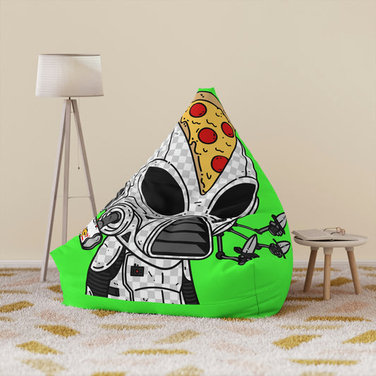 Funda para silla tipo puf con diseño de pizza, amante del chef, visitante, extraterrestre 