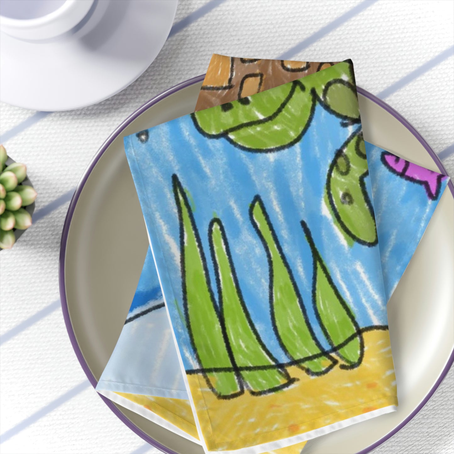 Sea Turtle Beach Sand Ocean Napkins