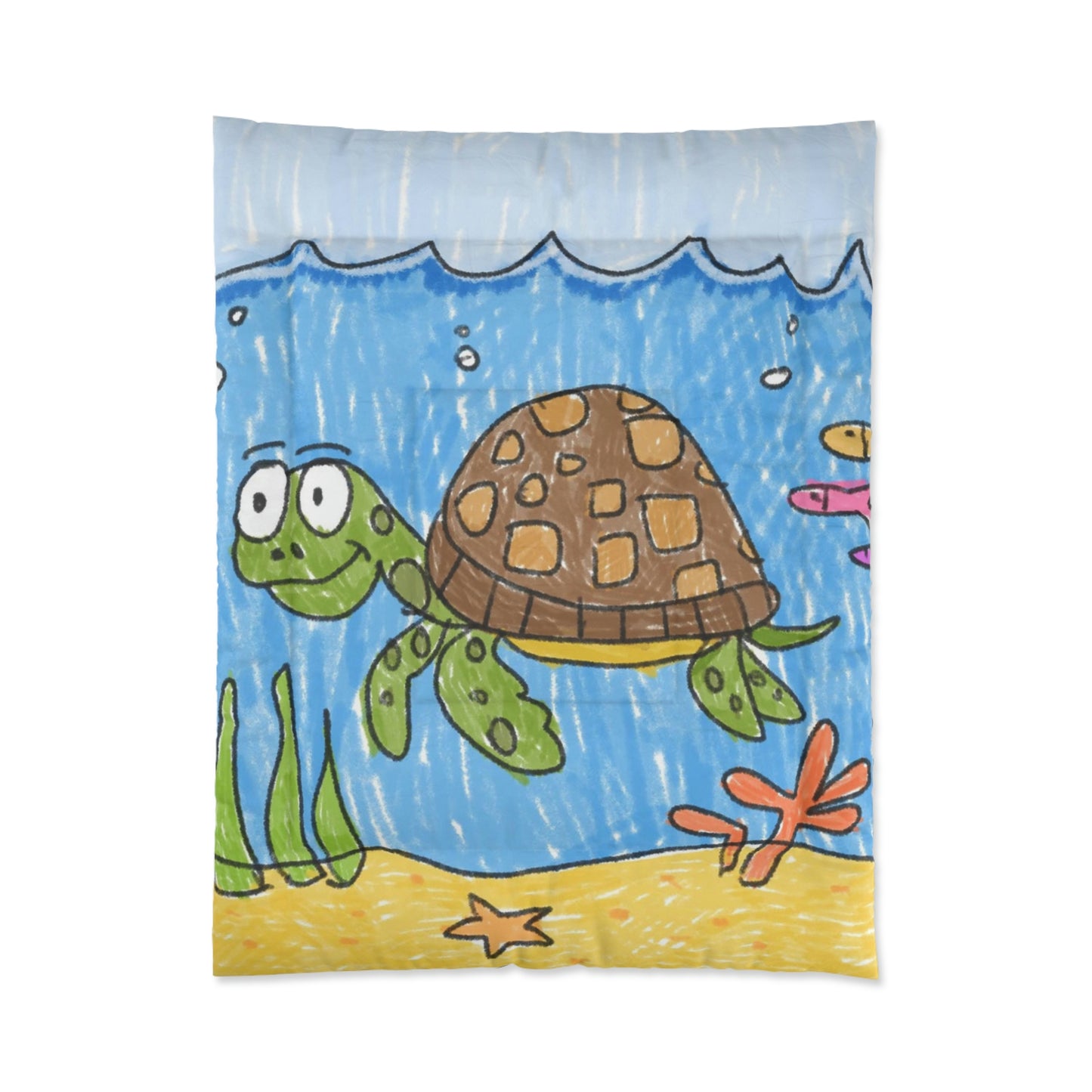 Sea Turtle Beach Sand Ocean Comforter